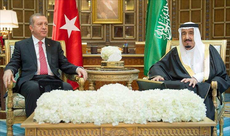 الملك سلمان والرئيس أردوغان يجريان مباحثات بالرياض